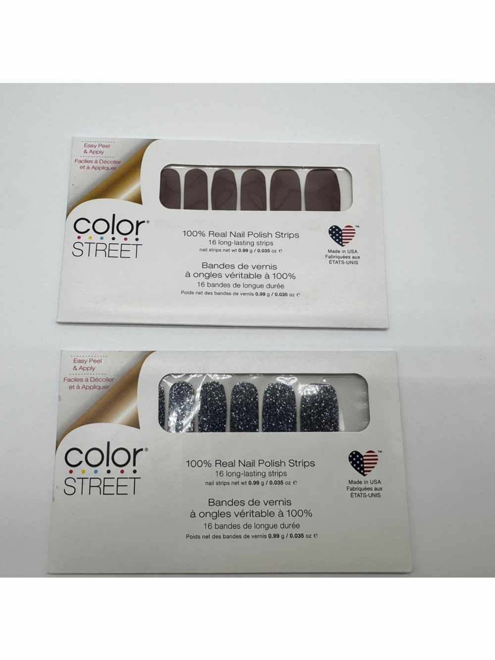 Color Street Nail Polish Strips 14 Lot Mixed Designs Glitter Solid Pink Blue New - Picture 6 of 10